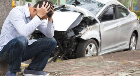Upset Driver Traffic Accident